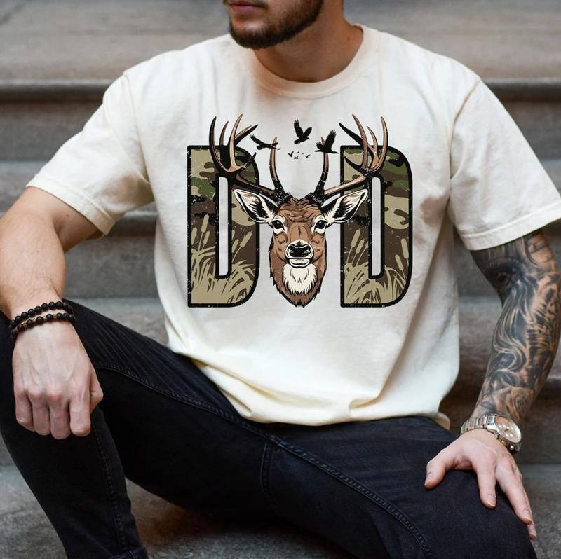 Hunter Dad T-shirt, Deer Hunting Dad T-shirt, Best Buckin Dad Ever Tee, Deer dad Shirt, Father's day Hoodie Sweatshirt