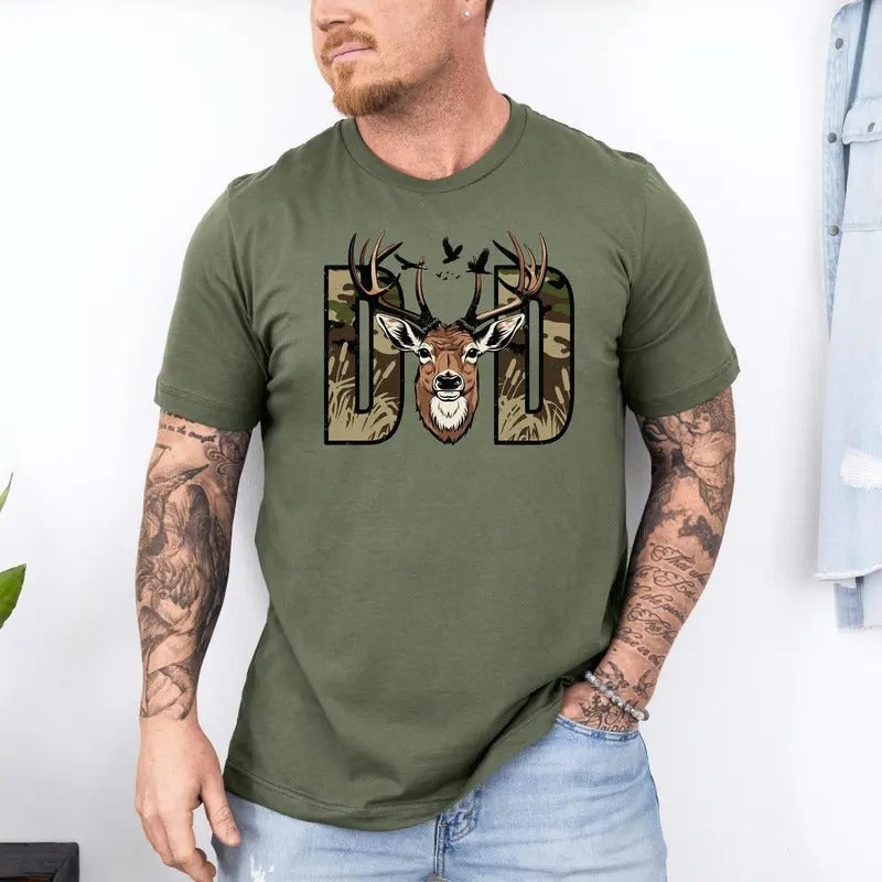 Hunting Dad Shirt, Fathers Day T-Shirt, Hunting Shirt, Deer Hunting Dad, Funny Dad Crewneck, Hunter Lover Tee Hoodie...