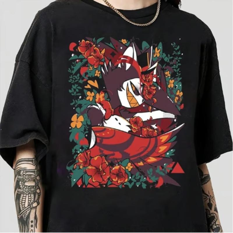 Husk FLower Shirt, Hazbin Hotel Characters, Hazbin Hotel Tshirt, Gift For Fans, Trendy Shirt, Top Menswear Underwear...