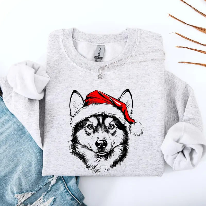 Husky, Dog Lover Apparel, Pet, Dog Breed, Cute Sweatshirt, Crew Neck, Women's, Crewneck T-Shirts, Hoodie | PrintMintTees.com