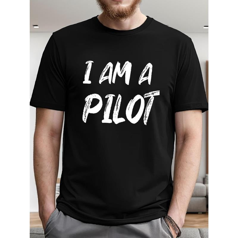 I AM A PILOT Men's Short Sleeve T-shirt Summer T-shirt Top Made in USA Hoodie Sweatshirt | PrintMintTees.com