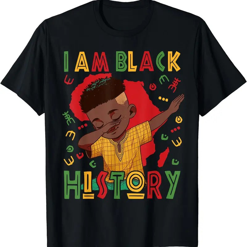 I Am Black History Boy Black History Month T-Shirt | Unisex cotton tee Gifts, Crewneck Hoodie Sweatshirt | PrintMintTees.com
