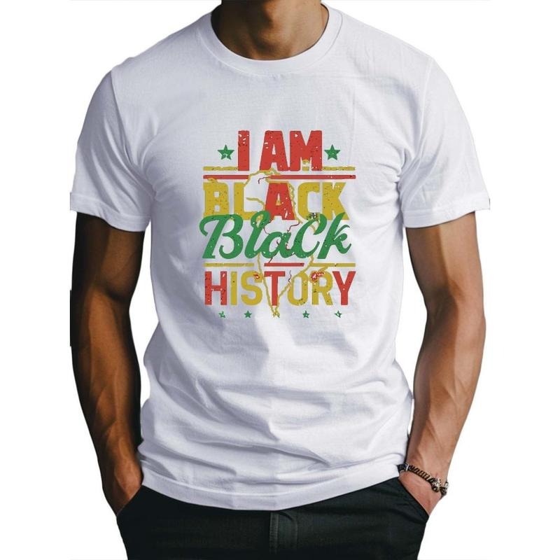 I Am Black History Fitted Men's T-Shirt, Sweat-wicking and Freedom of Movement Made in USA Hoodie Sweatshirt