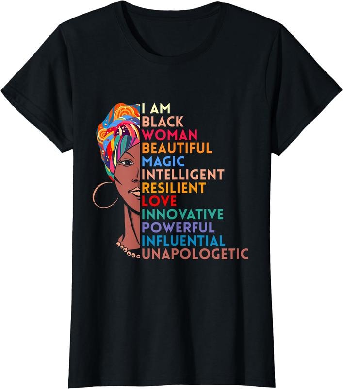 I Am Black Woman African American Gift Black History Month T-Shirt Hoodie, Sweatshirt | PrintMintTees.com