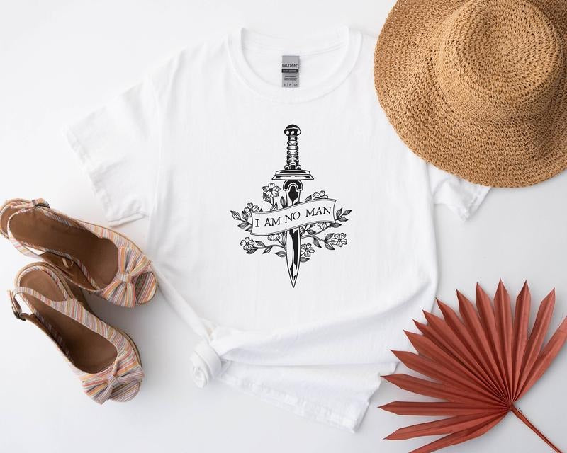 I Am No Man Lord Rings Shirt Eowyn Shirt Girl Power Shirt Book Quote Shirt Book Quote Literature Book Lover T-Shirts, Hoodie, Sweatshirt