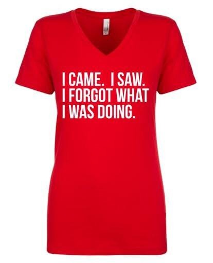 I Came, I Saw I Forgot What I Was Doing T Shirt, Mother's Day Gift Shirt, Cute Mama Tee Gift, Unisex T-Shirt, Short...