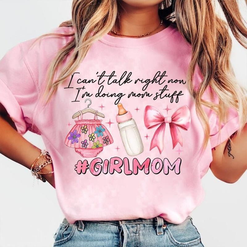 I Can't Talk Right Now Im Doing Mom Stuff Shirt, Girl Mom Shirt, Mom Of Girls, Girl Mama, Mom Shirt, Mom Life, Mothers...