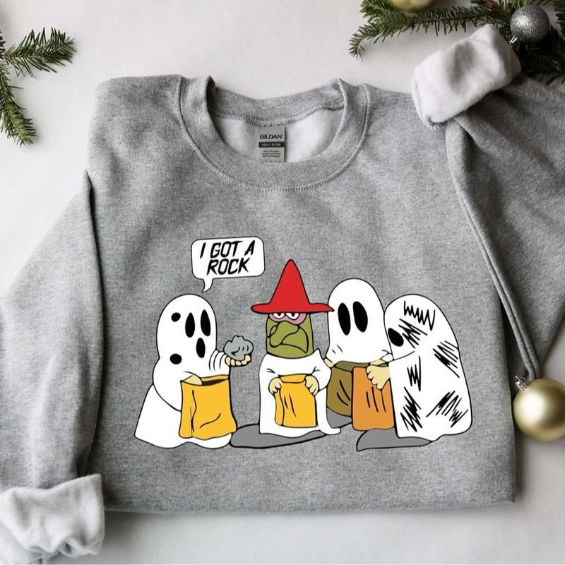 I Got A Rock Ghost Halloween Shirt, Funny Halloween Ghost Shirt, Scary Halloween Shirt, Halloween Costume, Halloween...