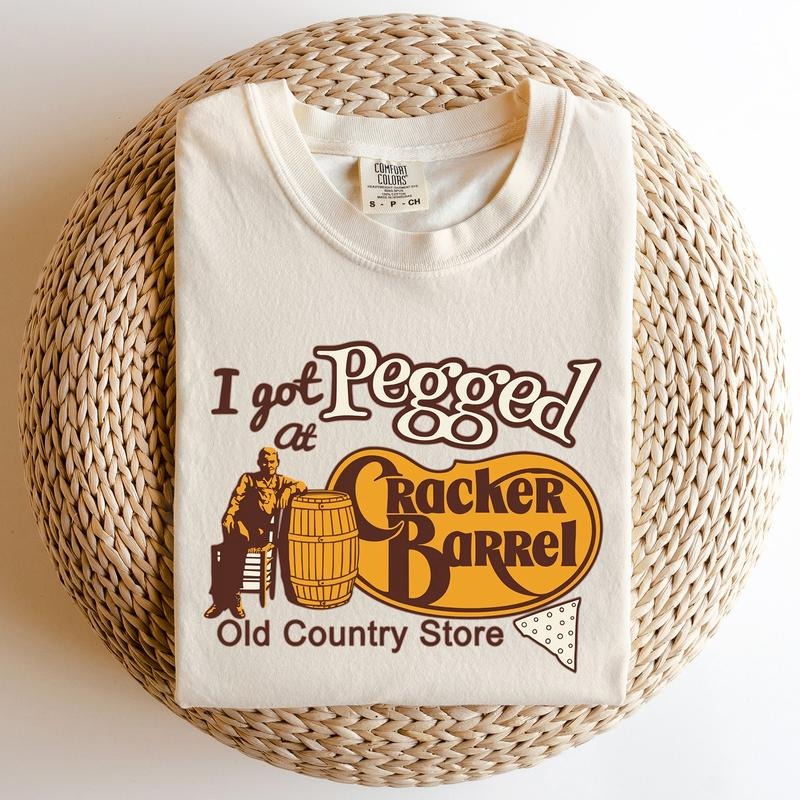 I Got Pegged At Cracker Barrel, Funny, Comfort Colors Tshirt Hoodie Sweatshirt | PrintMintTees.com