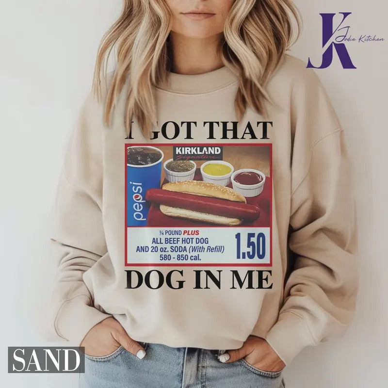 I Got That Hot Dog In Me Vintage T-Shirt, Keep 150 Dank Meme Shirt, Quote Shirt For Men And Women Crewneck Womenswear...