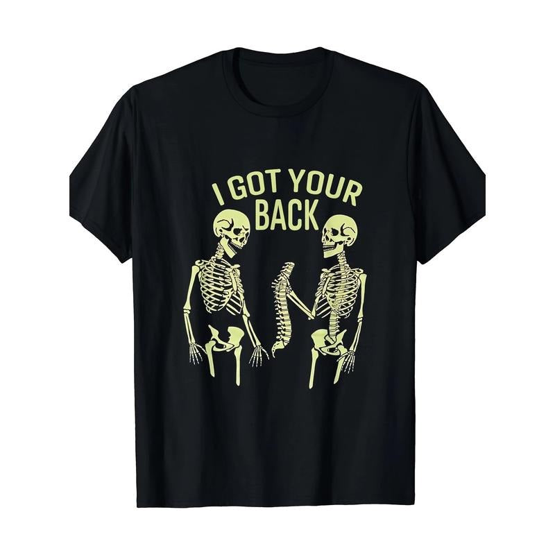 I Got Your Back Halloween Skeleton Skull Sarcastic T-Shirt made in usa Hoodie Sweatshirt | PrintMintTees.com