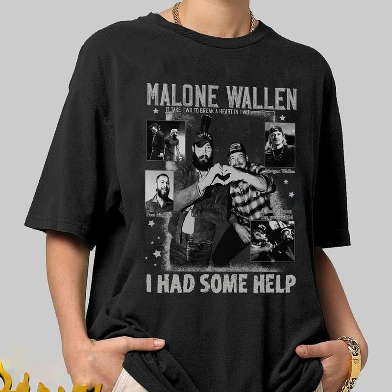 I Had Some Help Shirt, Posty Wallen Fan Shirt, Music Fan shirtstyle{n002}3 Hoodie Sweatshirt | PrintMintTees.com
