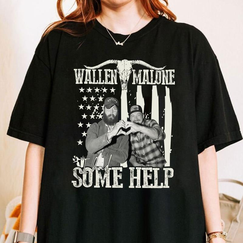 I Had Some Help Shirt, Posty Wallen Fan Shirt, Music Fan shirtstyle{n002}4 Hoodie Sweatshirt | PrintMintTees.com