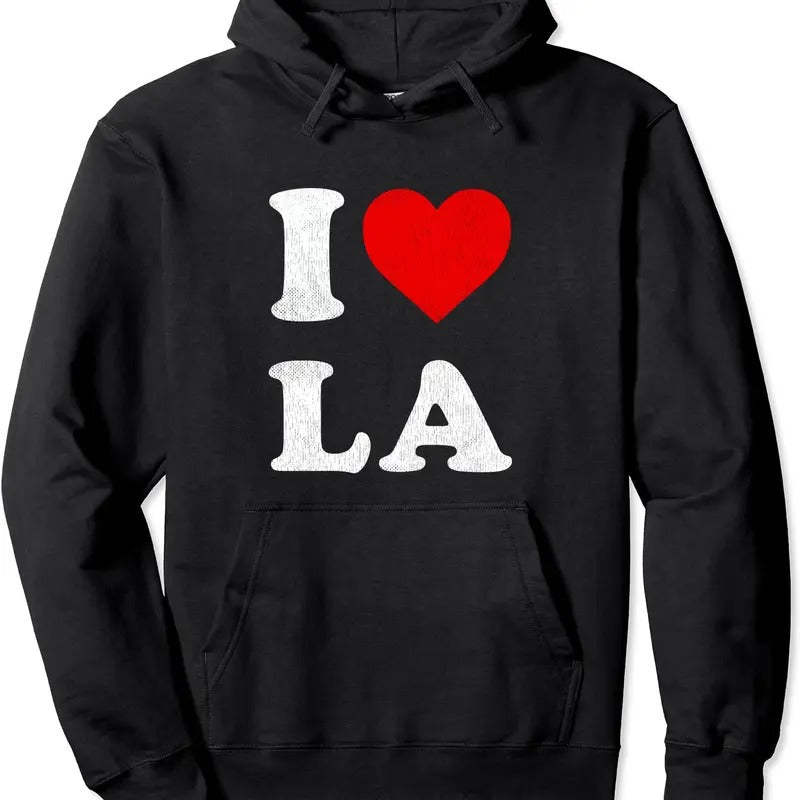 I Heart LA Souvenir I Love Los Angeles Hoodie | Unisex Hooded Sweatshirt Shirt | PrintMintTees.com