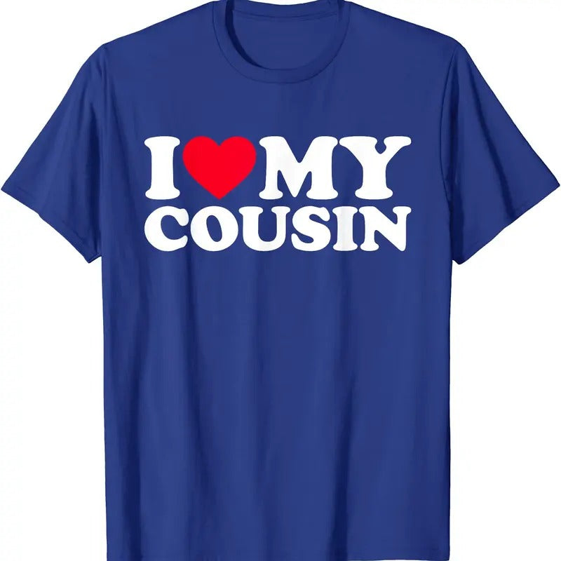 I Heart My Cousin Shirt I Love My Cousin Cotton Size S 5XL T-Shirts, Hoodie, Sweatshirt