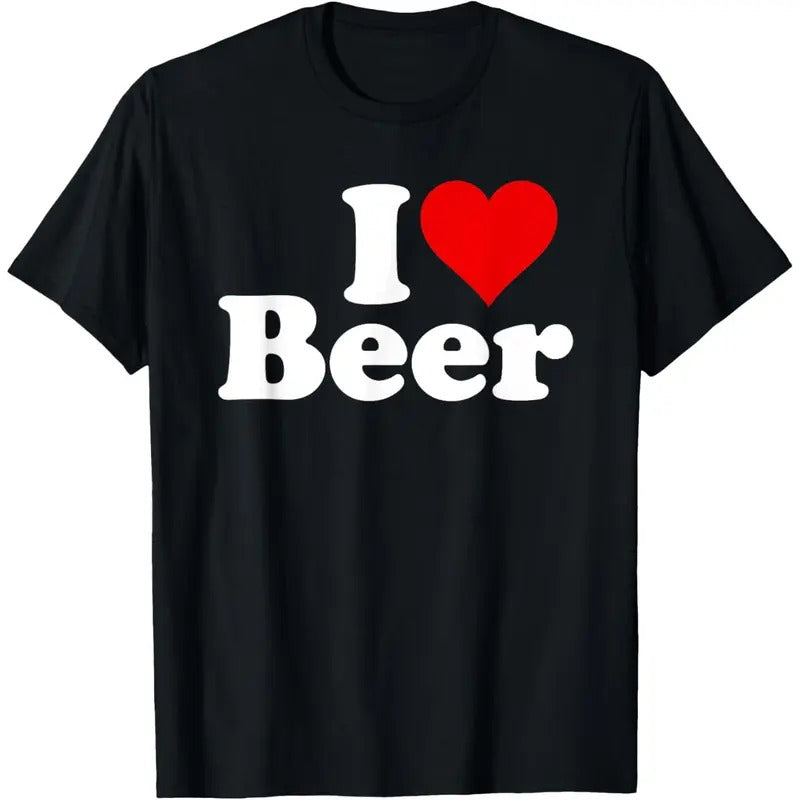 I LOVE BEER I HEART BEER T-Shirt  made in us Hoodie Sweatshirt | PrintMintTees.com
