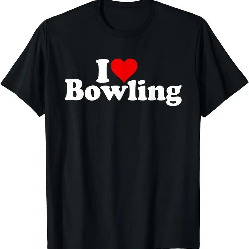 I LOVE HEART BOWLING T-Shirt Hoodie Sweatshirt | PrintMintTees.com