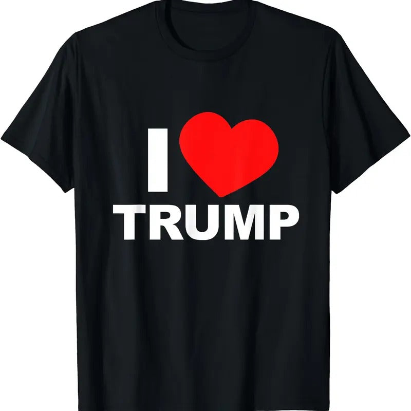 I LOVE TRUMP, Support Trump POTUS T-Shirt | Unisex Cotton Tee, Size S-5XL Hoodie Sweatshirt | PrintMintTees.com