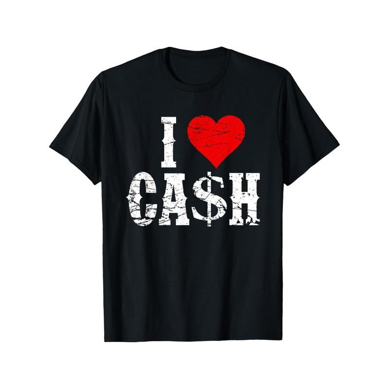 I Love Cash | Dollar Money T-Shirt made in usa Hoodie Sweatshirt | PrintMintTees.com