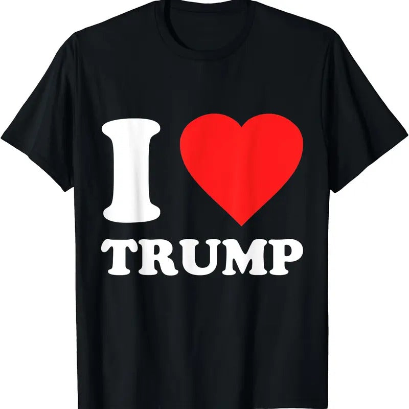 I Love Donald Trump T-Shirt | Unisex Cotton Tee, Size S-5XL Hoodie Sweatshirt | PrintMintTees.com