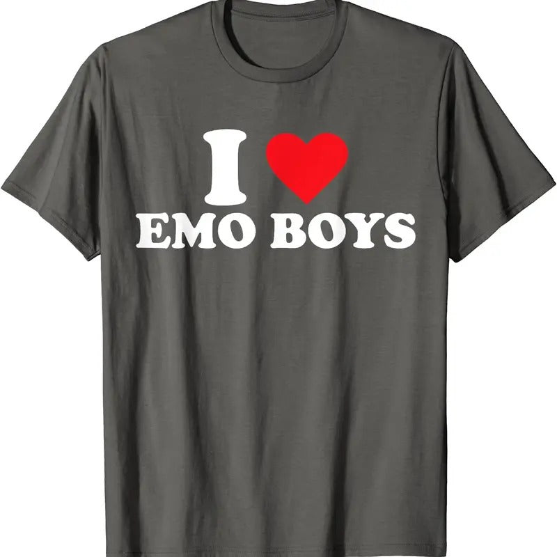 I Love Emo Boys T-Shirt | Unisex Cotton Tee, Size S-5XL Hoodie, Sweatshirt | PrintMintTees.com