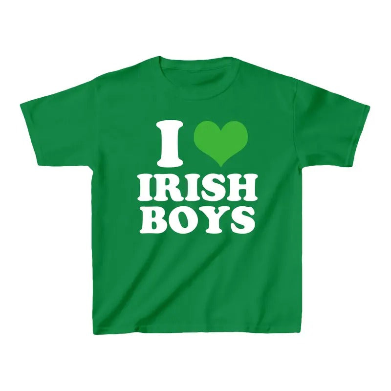 I Love Irish Boys Baby T-Shirt, 100% Cotton Made In USA Hoodie Sweatshirt | PrintMintTees.com