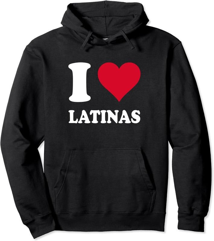 I Love Latinas Pullover Hoodie | Unisex Hooded Sweatshirtstyle{n002}2 T-Shirts, Sweatshirt | PrintMintTees.com