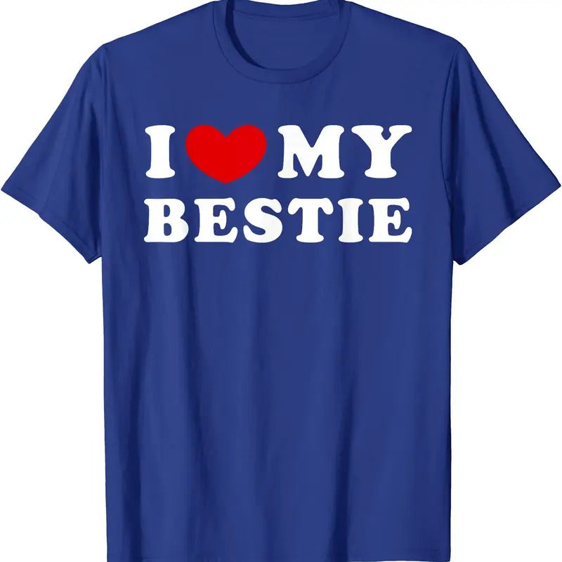 I Love My Bestie Shirt I Heart My Bestie Cotton Size S 5XL T-Shirts, Hoodie, Sweatshirt