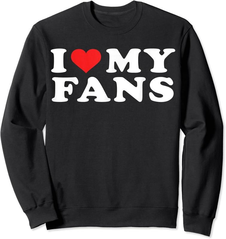 I Love My Fans Unisex Crewneck Sweatshirt Shirt Hoodie | PrintMintTees.com