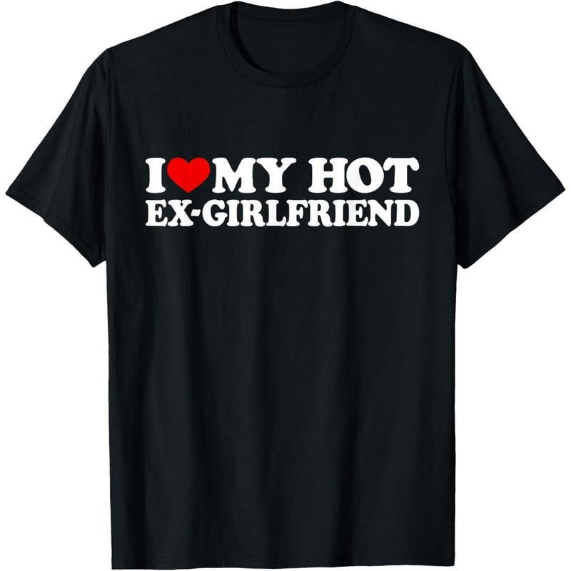 I Love My Hot Ex Girlfriend Shirt I Red Heart My Hot Ex Gf T-Shirt made in usa Hoodie Sweatshirt | PrintMintTees.com