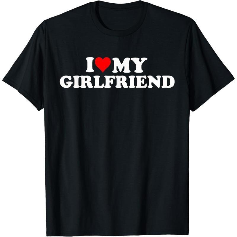 I Love My Hot Girlfriend I Heart My Hot Girlfriend Funny T-Shirt made in usa Hoodie Sweatshirt | PrintMintTees.com