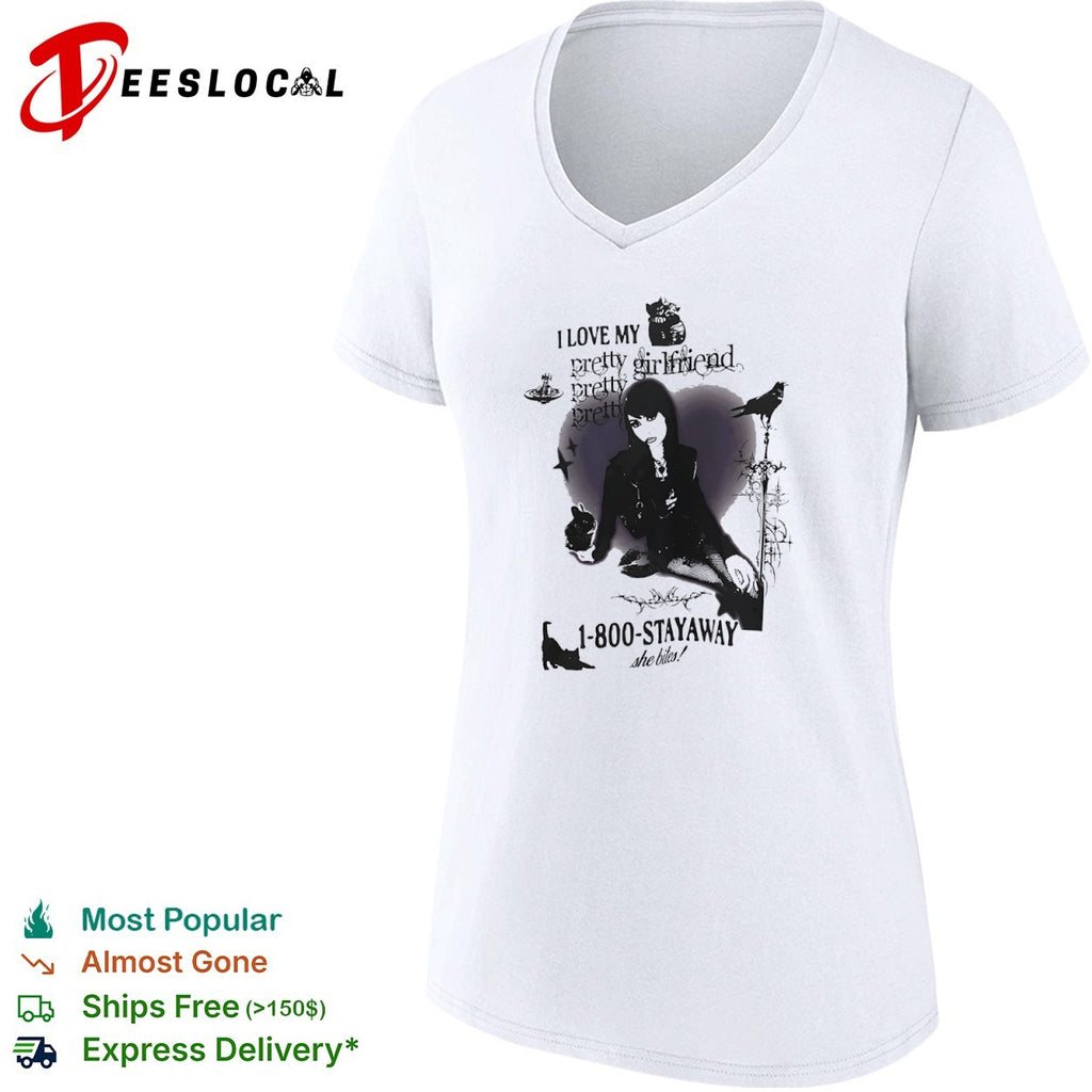 I Love My pretty girlfriend 1 800 Stayaway she bites Vivienne Westwood shirt