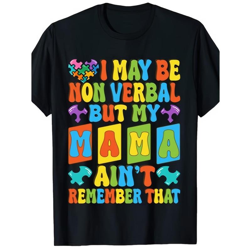 I May Be Non Verbal but Autism Ensure Maximum Comfort Year-Round with Our Soft Cotton Short Sleeve T-Shirt for Boys and...