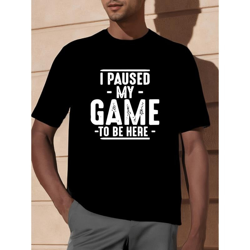 I Paused My Game to Be Here Graphic Tees Men Gaming Gamer Novelty Funny T Shirt made in usastyle{n002}2 Hoodie Sweatshirt