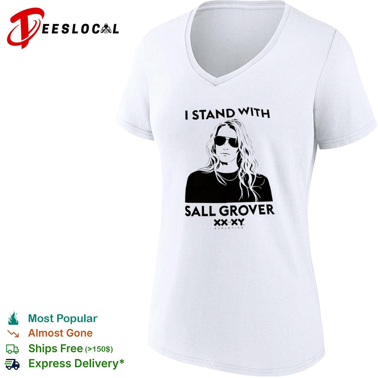 I Stand With Sall Grover XX XY Athletics shirt