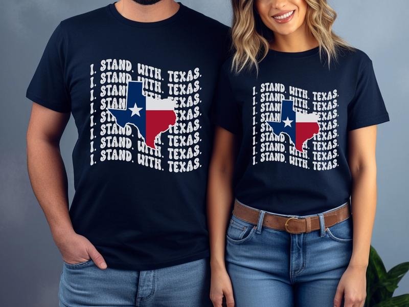 I Stand With Texas Heart Flag T Shirt, Texas Hold The Line Shirt, God Bless Texas Shirt, Texas Border Support T Shirt,...