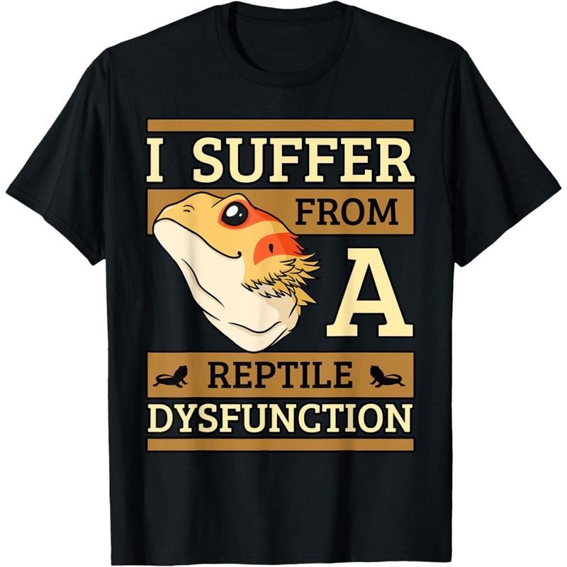 I Suffer From A Reptile Dysfunction Bearded Dragon Lizard T-Shirt made in usa Hoodie Sweatshirt | PrintMintTees.com