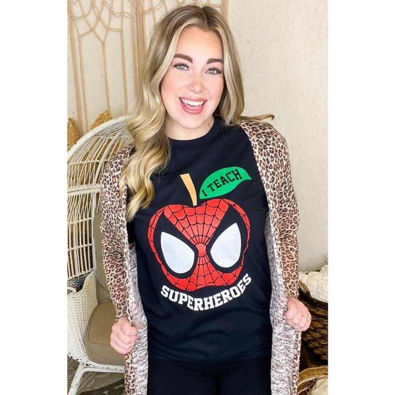 I Teach Superheroes Teacher T-Shirt Hoodie Sweatshirt | PrintMintTees.com