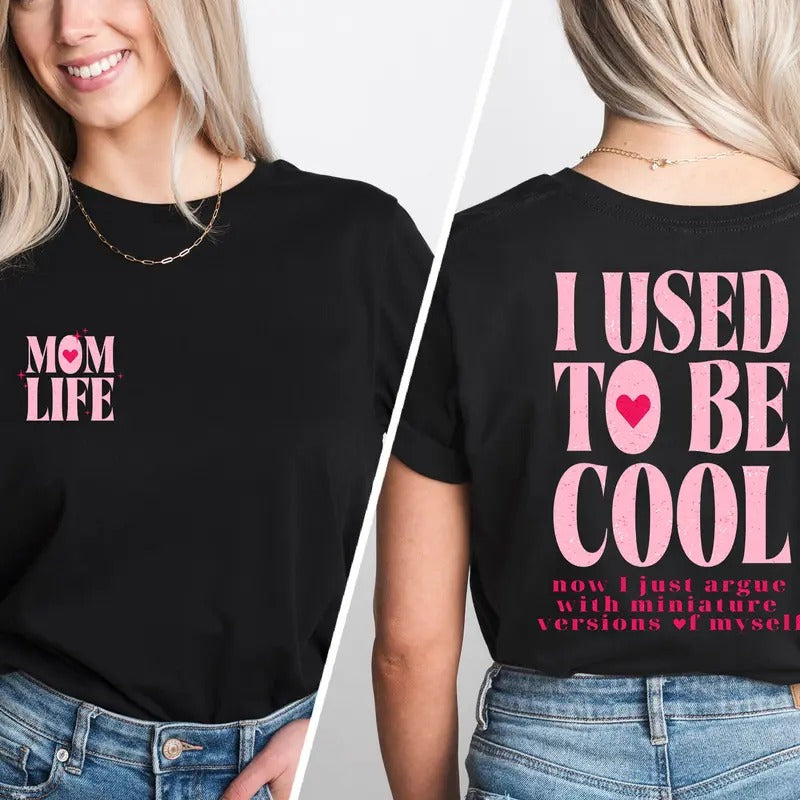 I Used to Be Cool Tshirt, Mom Life shirt, Sarcastic Tshirt, Hot Mess Mom Tee, Cool Mom V neck Tee, Mom Gift, Funny Mom...