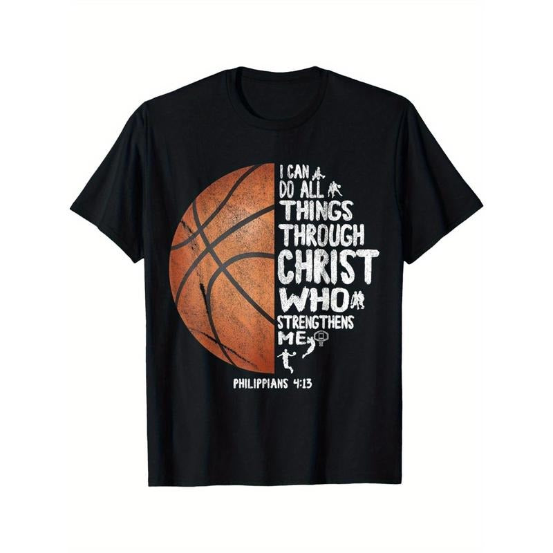 I can do all things through Christ. Philippians 4:13 Basketball T-shirt made in usa Hoodie Sweatshirt | PrintMintTees.com