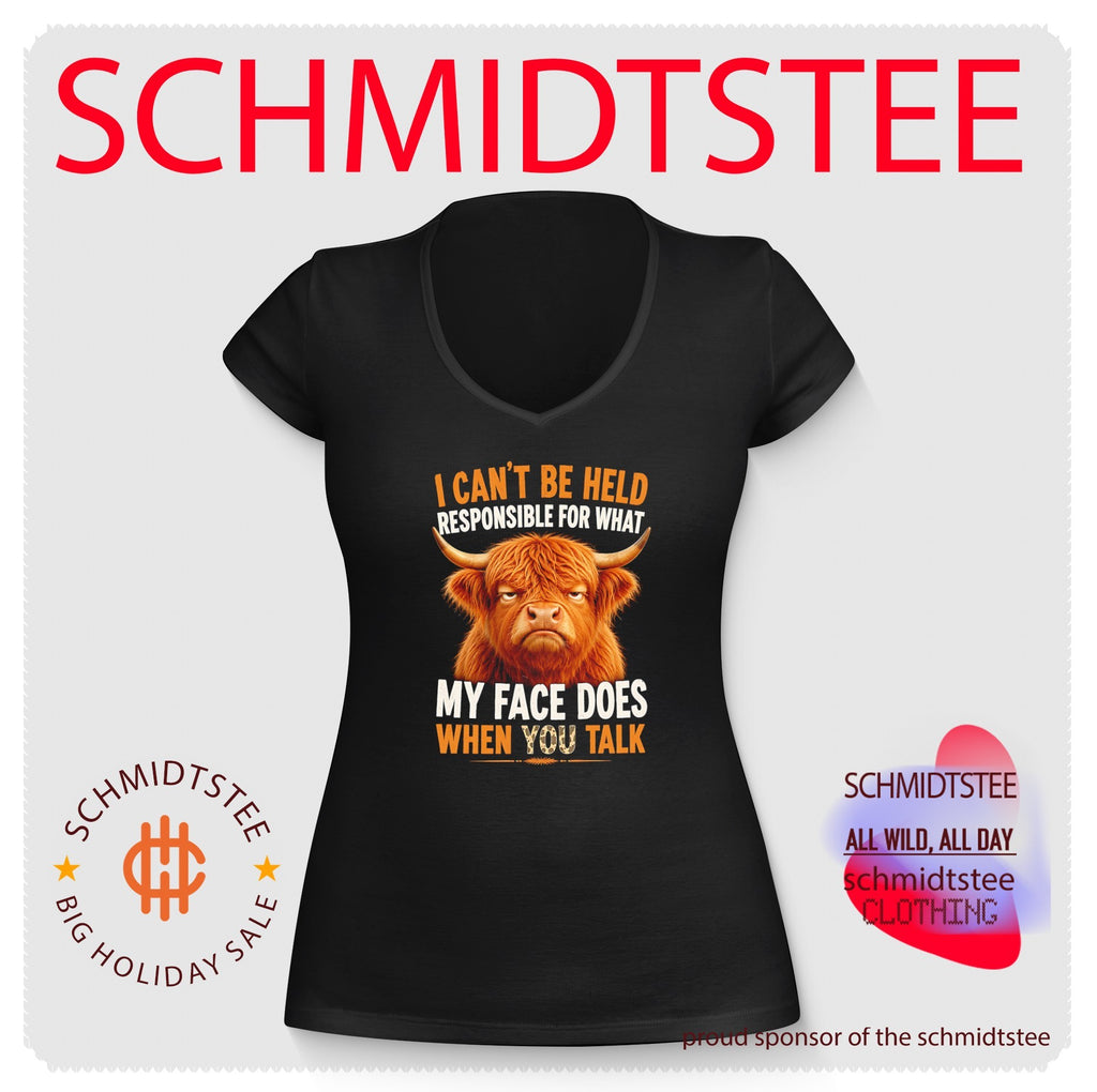 I can’t be held responsible for what my face does Highland cow shirt