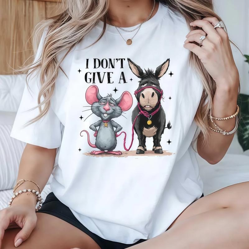 I don't give a rat's ass Sarcasm, Funny Donkey , Sarcastic t-Shirt, Trending Funny Shirts Suitable for men and women...