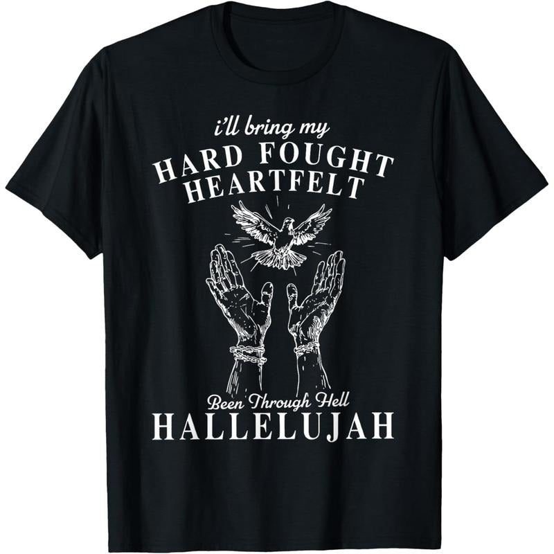 I'll Bring My Hard Fought Hallelujah Brandon Heart Felt Lake T-Shirt style 02 Hoodie Sweatshirt | PrintMintTees.com