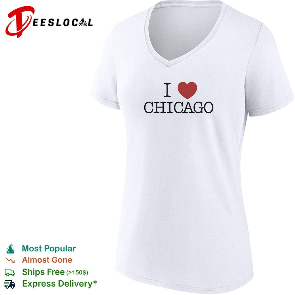 I love Chicago heart shirt