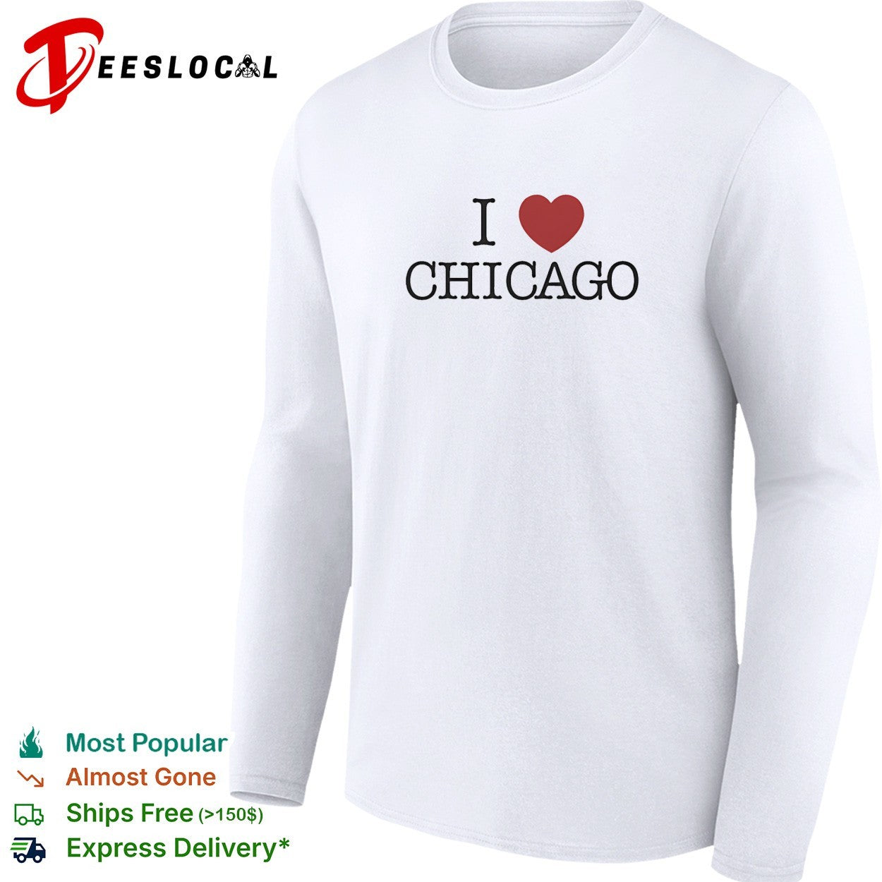 I love Chicago heart shirt