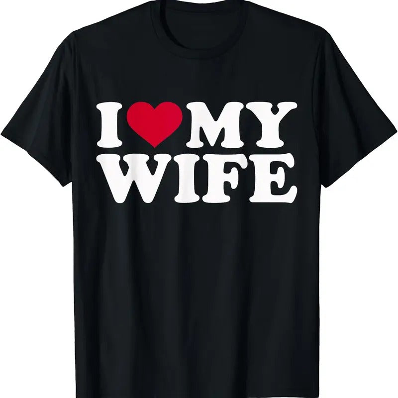 I love my wife T-Shirt | Unisex Cotton Tee, Size S-3XL Hoodie Sweatshirt | PrintMintTees.com