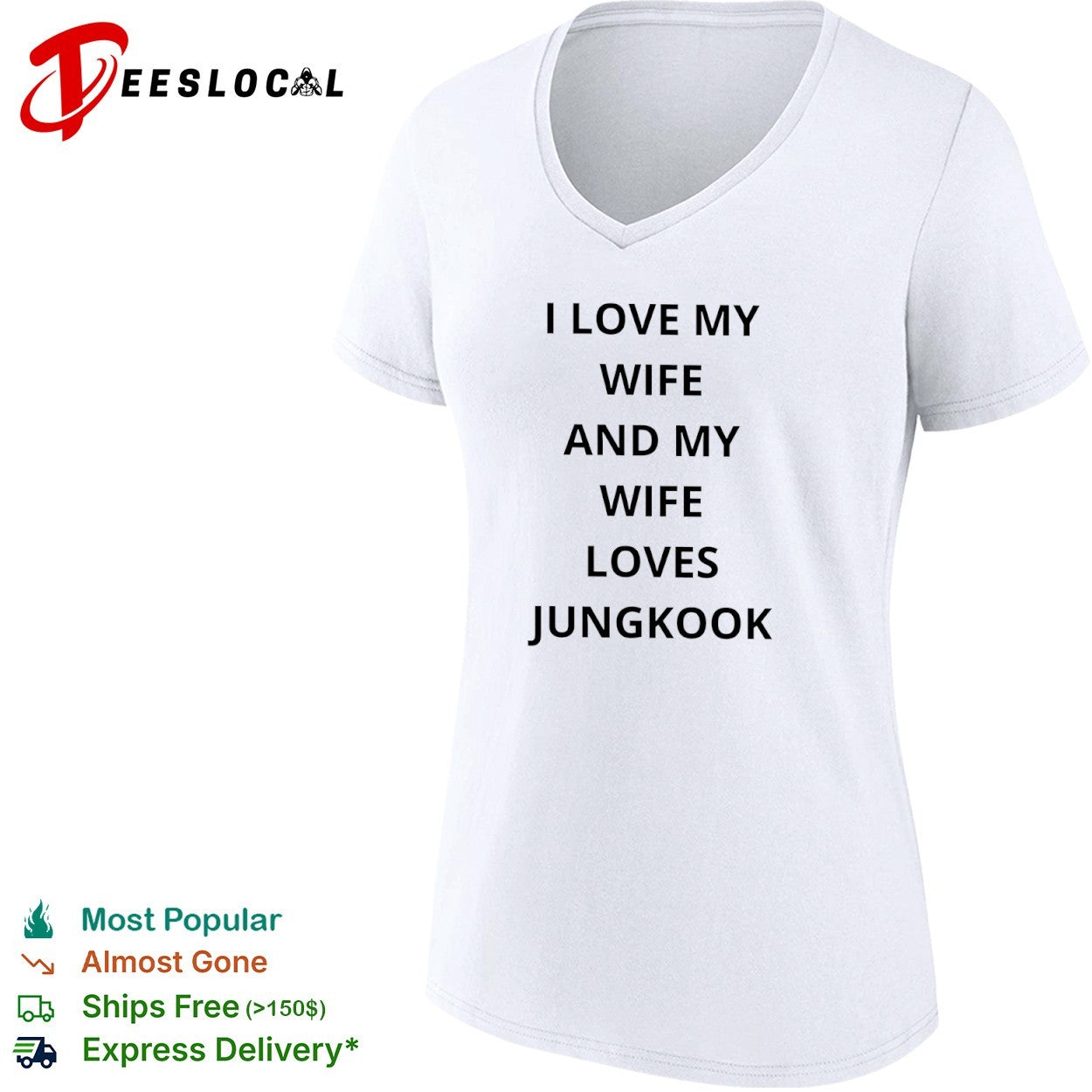 I love my wife and my wife loves Jungkook BTS shirt