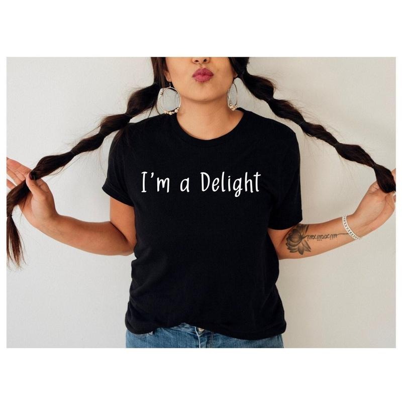 I'm A Delight Shirt Funny Shirt Sarcastic Shirt Attitude Shirt Quote Shirt Dry Humor Gift For Best Friend Best Friend...