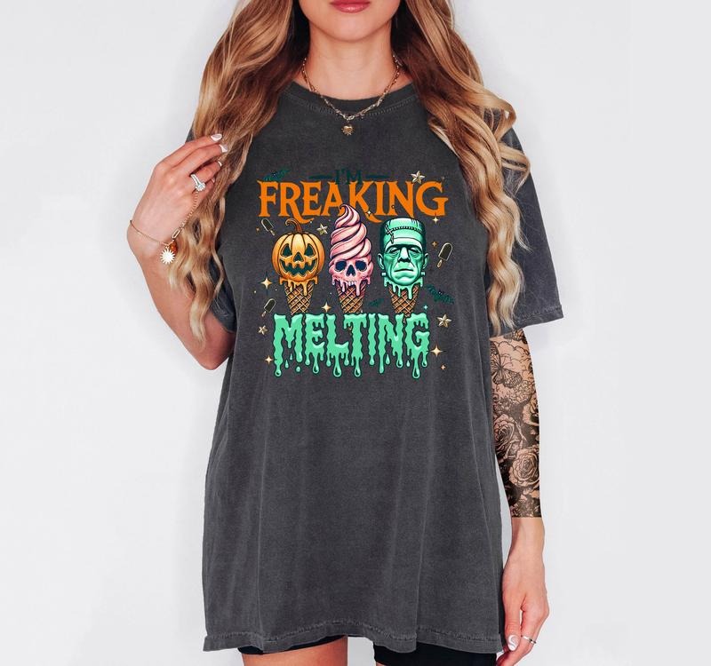 I'm Freaking Melting - T-Shirt, Unisex Size, Funny Tee, Comfortable Shirt, Hallowen Theme Hoodie, Sweatshirt