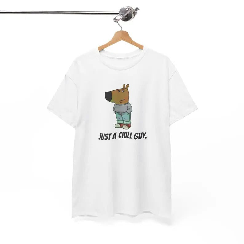 I'm Just A Chill Guy Shirt, Meme Shirt, Viral Dog Cartoon Shirt, Chill Guy Meme Gift, Boyfriend Gift Shirt, Funny...